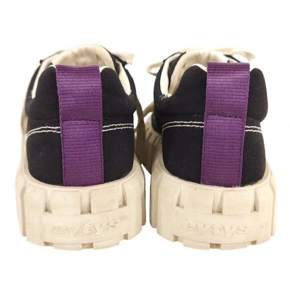 Eytys Odessa Canvas Sneakers Size 39 US 8.5 Womens Black $210 - Picture 6 of 15